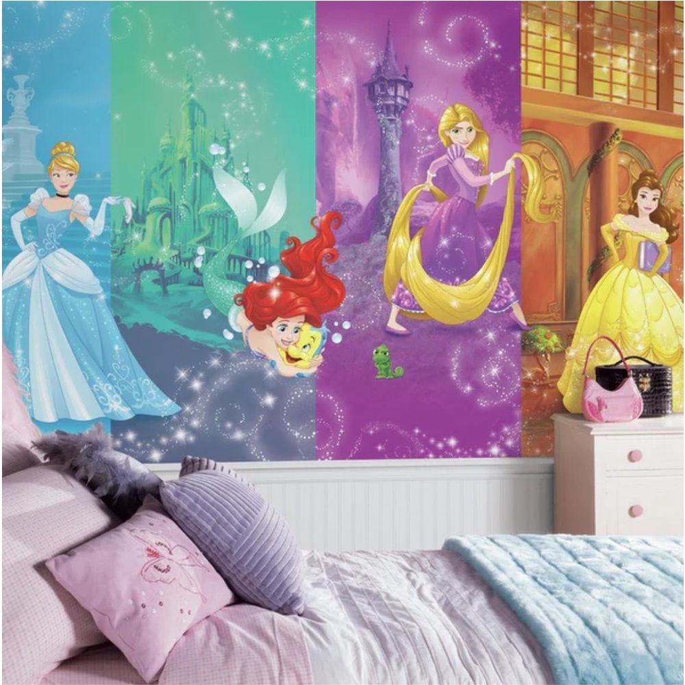 Disney Princess Pre-Pasted Mural NWT